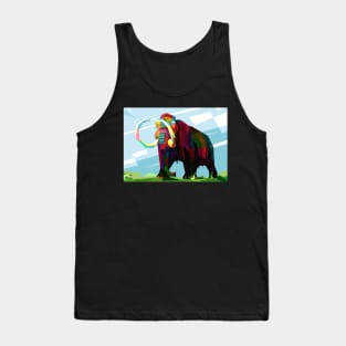 Elephant Pop Art Wpap Tank Top